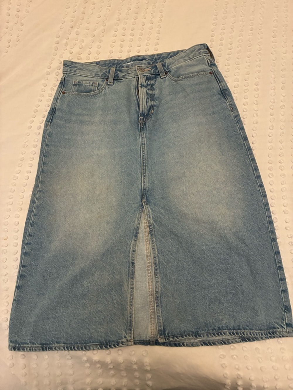 Old Navy Light Blue High-Rise Denim Skirt